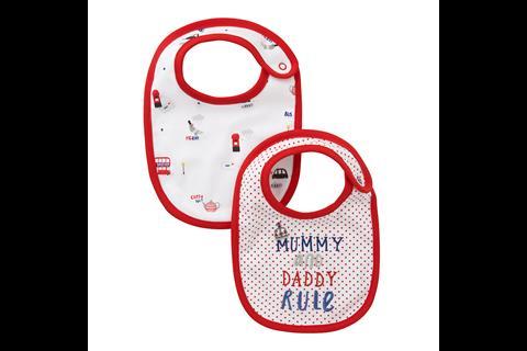 Mothercare has launched a raft of products to celebrate the birth of the new Princess, including these novelty bibs